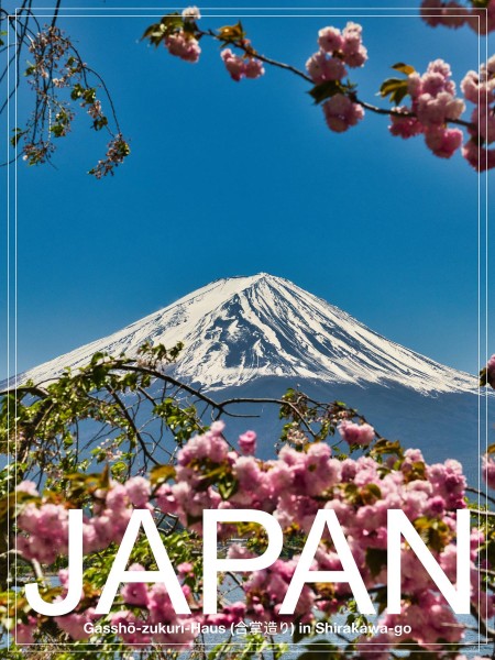 Japan - PosterArt - Fuji-san im Frühling